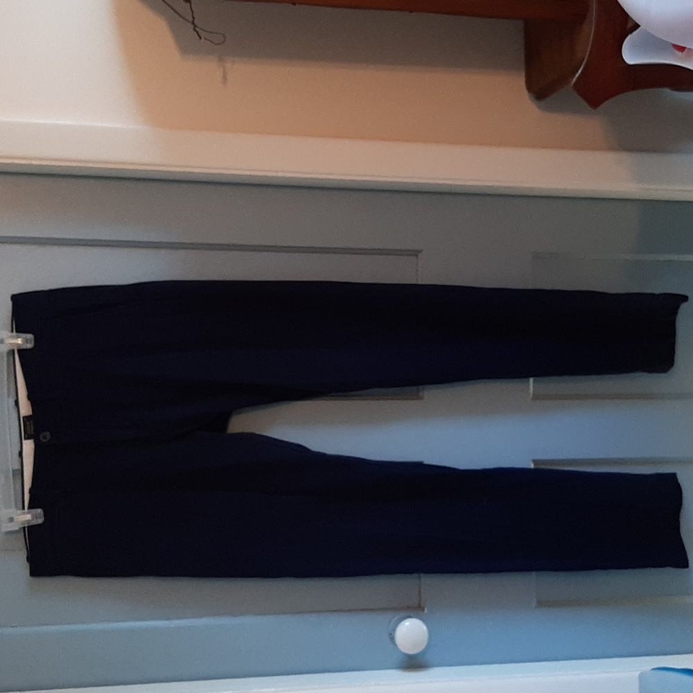 Mens J. Crew Stretch Navy Slim fit dress pants. Size 32/34.